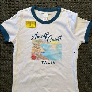 Full Tilt Amalfi Coast Kids T-Shirt - White and Blue